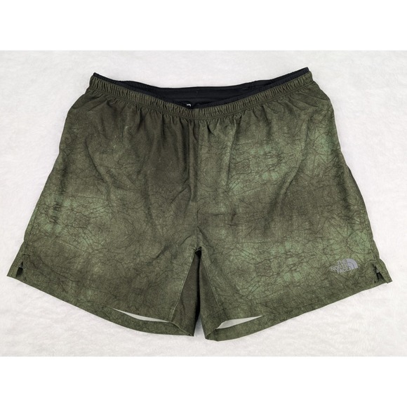 The North Face Shorts Men's XL Green Flight Series Athletic Running Gym - Picture 1 of 9